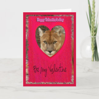 Festiva Tarjeta Cougar Valentine