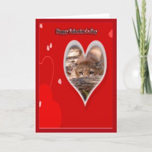 Festiva Tarjeta Cougar Valentine