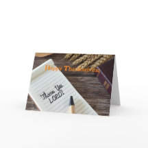 Tarjeta cristiana de Acción de Gracias