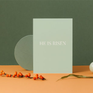 Festiva Tarjeta cristiana de Pascua Él ha resucitado