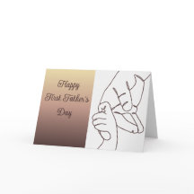 Tarjeta cristiana del Día del Padre para nuevo pap