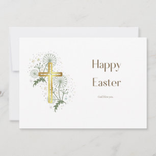 Festiva Tarjeta cristiana feliz de Pascua