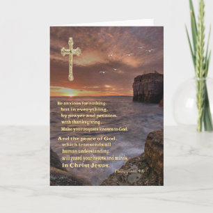Festiva Tarjeta cristiana filipina 4:6