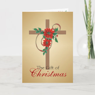 Festiva Tarjeta cruzada de regalo de Navidades