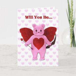 Festiva Tarjeta Cupid Bear