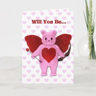 Festiva Tarjeta Cupid Bear