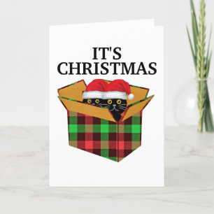 FESTIVA TARJETA CUTE CAT KITTENS NAVIDADES
