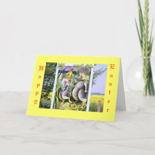 Festiva Tarjeta Cute Personalizado Hedgehog - Pascua