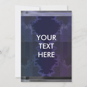 Festiva Tarjeta Cyberpunk Grunge Blank Frío Futurista