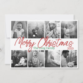 Festiva Tarjeta de 8 Navidades fotográficos