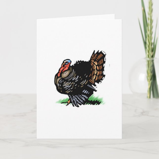 Festiva Tarjeta de Acción de Gracias (Anverso)