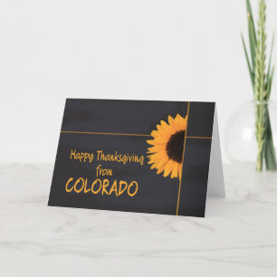 Festiva Tarjeta de Acción de Gracias de Colorado