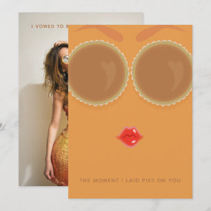 Festiva Tarjeta de acción de gracias de foto de Pie Eyes