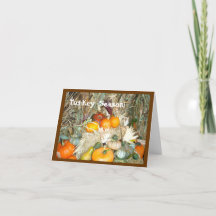 Tarjeta de Acción de Gracias de Tiro para Turquía,