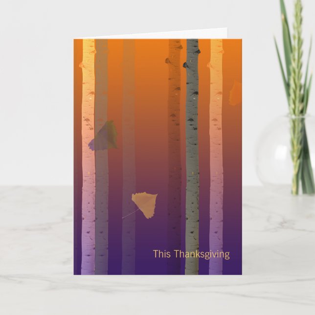 Festiva Tarjeta de Acción de Gracias para Clientes de Nego (Anverso)