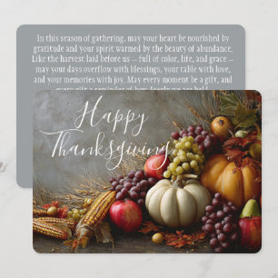 Festiva Tarjeta de Acción de Gracias por las Bendiciones d