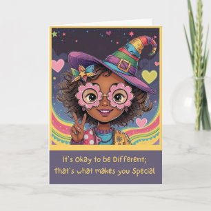 Festiva Tarjeta de Afirmación Abraza a Ti Mismo
