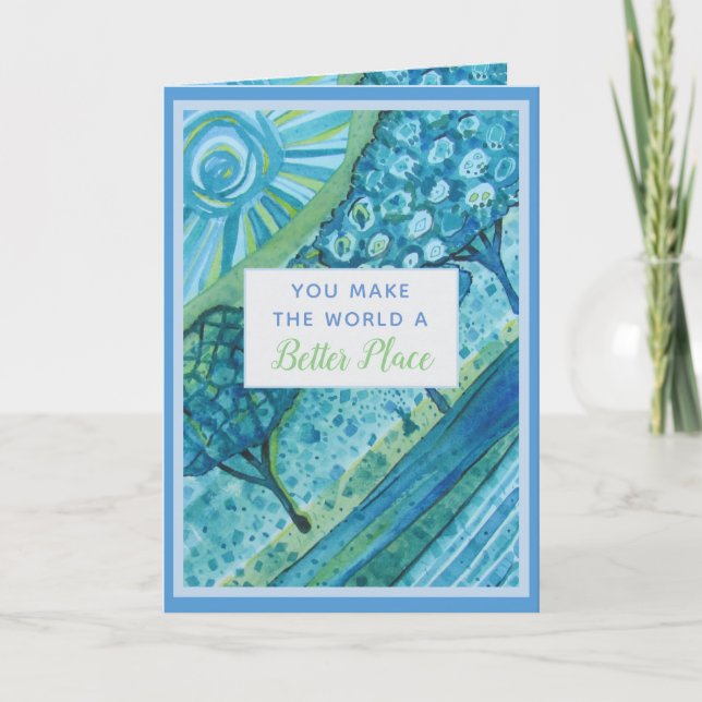 Festiva Tarjeta de agradecimiento (Anverso)