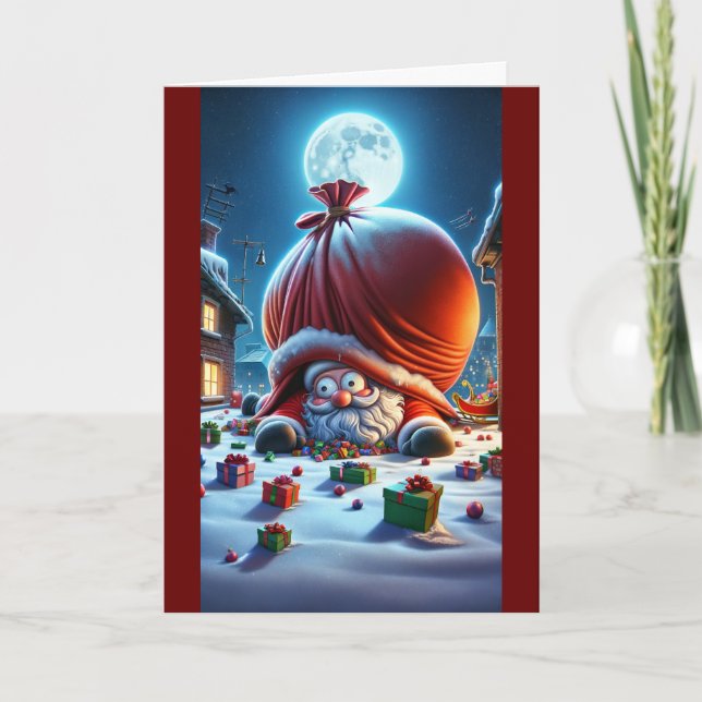 Festiva Tarjeta de agradecimiento a los navidades (Anverso)