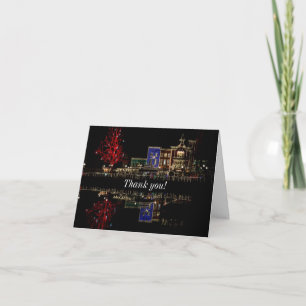 Festiva Tarjeta de agradecimiento a los Navidades de aterr