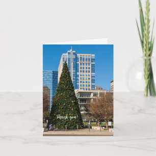 Festiva Tarjeta de agradecimiento a los navidades del cent