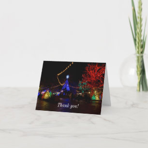 Festiva Tarjeta de agradecimiento a los navidades Lights G