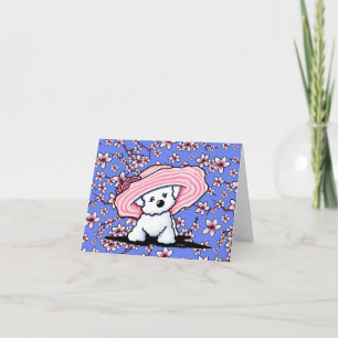 Festiva Tarjeta de agradecimiento Bichon Belle