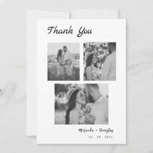 Festiva Tarjeta de agradecimiento de boda personalizada