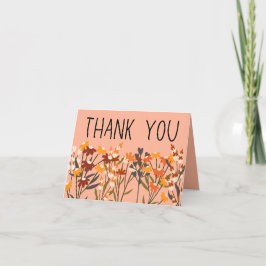 Festiva Tarjeta de agradecimiento de Bouquet otoño