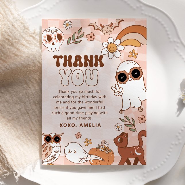 Festiva Tarjeta de agradecimiento de cumpleaños Retro Hall (Subido por el creador)