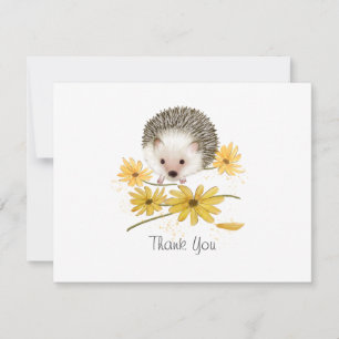 Festiva Tarjeta de agradecimiento de Hedgehog