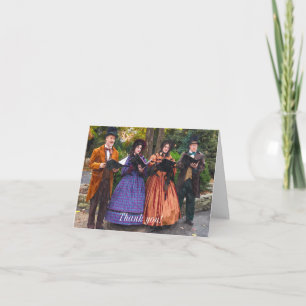 Festiva Tarjeta de agradecimiento de Sound of Carolers