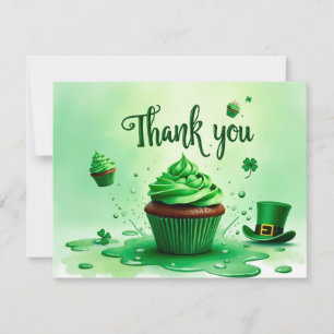 Festiva tarjeta de agradecimiento del día de San Patricio