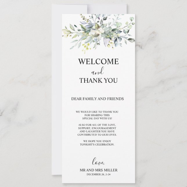 Festiva Tarjeta de agradecimiento, Escritorio (Anverso)