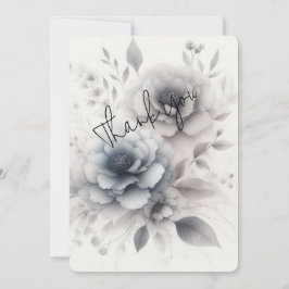 Festiva Tarjeta de agradecimiento floral elegante