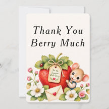 Tarjeta de agradecimiento Mucho Berry
