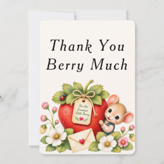 Festiva Tarjeta de agradecimiento Mucho Berry