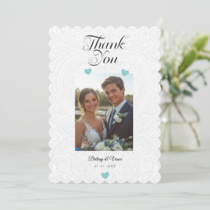 Festiva Tarjeta de agradecimiento - Tarjeta de boda