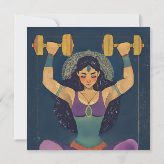 Festiva Tarjeta de aliento de diosa de fuerza sagrada