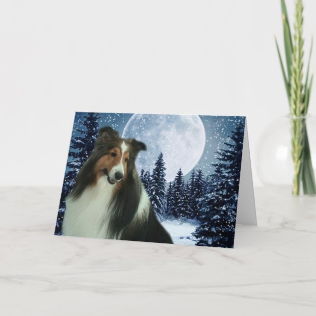 Festiva Tarjeta de amarre para invierno (Anverso)