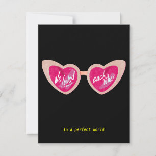 Festiva Tarjeta de Amor a Través de Lentes Color de Rosa