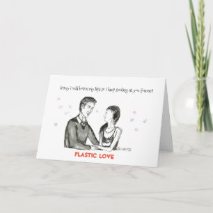 Festiva Tarjeta de amor de plástico