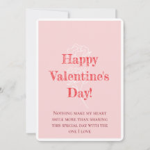 Tarjeta de amor del día de San Valentín