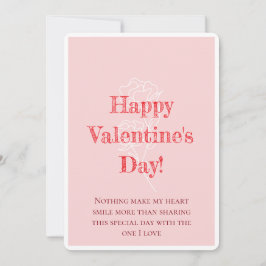 Festiva Tarjeta de amor del día de San Valentín