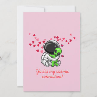 Festiva Tarjeta de Amor Espacial