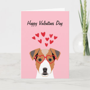 Festiva Tarjeta de amor Jack Russell Terrier Love Día de S