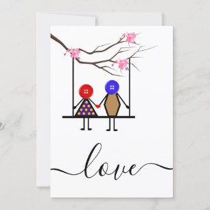 Festiva tarjeta de amor para las fiestas