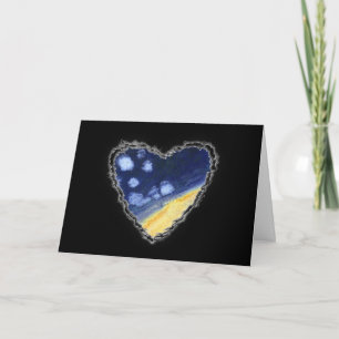 Festiva Tarjeta de amor Star Heart Valentine Romance
