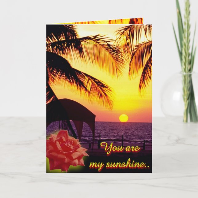 Festiva Tarjeta de amor Sunshine (Anverso)