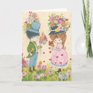 Festiva Tarjeta de amor Sweet Vintage
